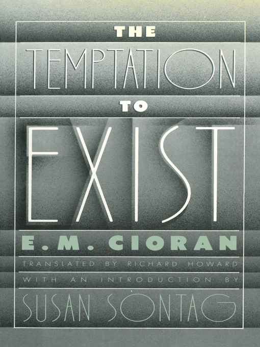 Imagen de portada para The Temptation To Exist